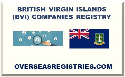 BRITISH VIRGIN ISLANDS (BVI) COMPANIES REGISTRY 2025