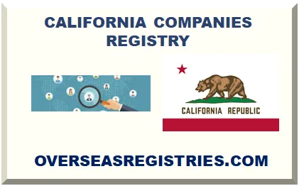 CALIFORNIA COMPANIES REGISTRY 2025