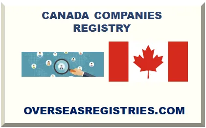 CANADA COMPANIES REGISTRY 2025