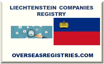 LIECHTENSTEIN COMPANIES REGISTRY 2025