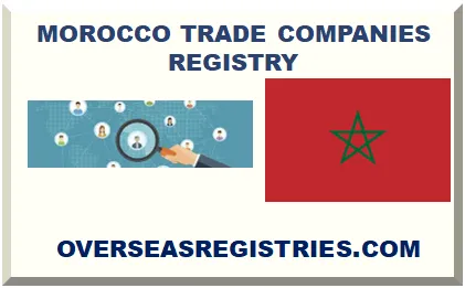 MOROCCO TRADE COMPANIES REGISTRY