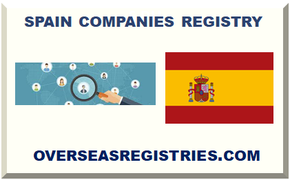 SPAIN COMPANIES REGISTRY 2023