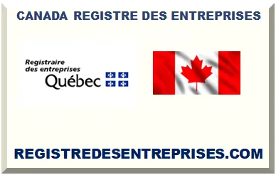 CANADA REGISTRE DES ENTREPRISES 2025
