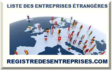 LISTE DES ENTREPRISES ÉTRANGÈRES 2025