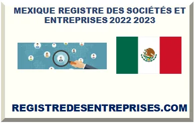 MEXIQUE REGISTRE DES SOCIÉTÉS ET ENTREPRISES 2025