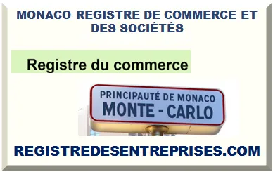 MONACO REGISTRE DE COMMERCE ET DES SOCIÉTÉS 2025