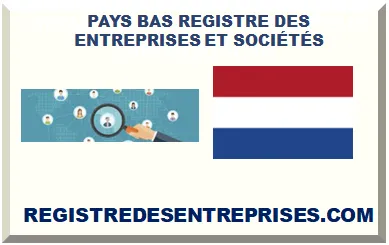 PAYS BAS REGISTRE DES ENTREPRISES ET SOCIÉTÉS 2025